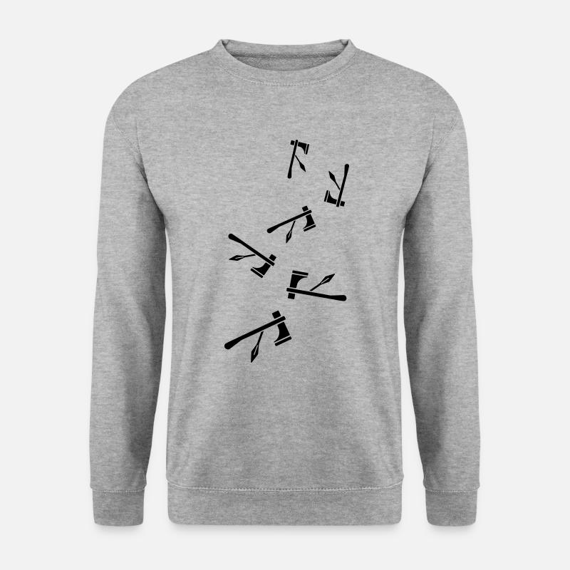 Axe symbol Indian - Unisex Sweatshirt - salt & pepper