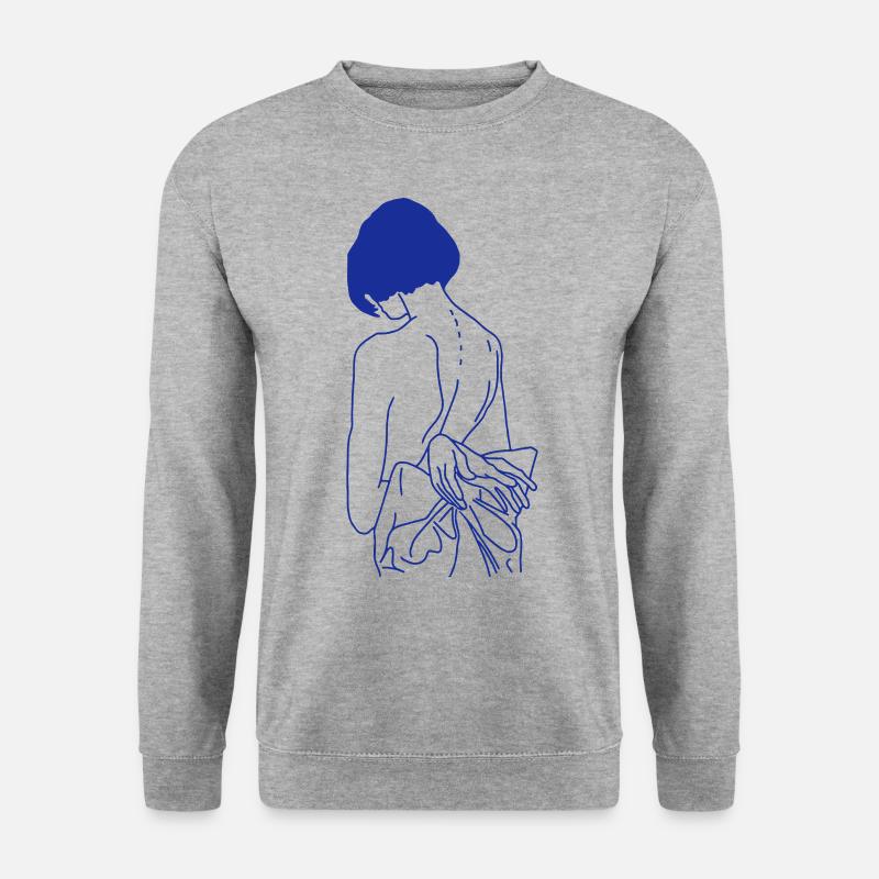 Wrapped - Unisex Pullover - Weißgrau meliert