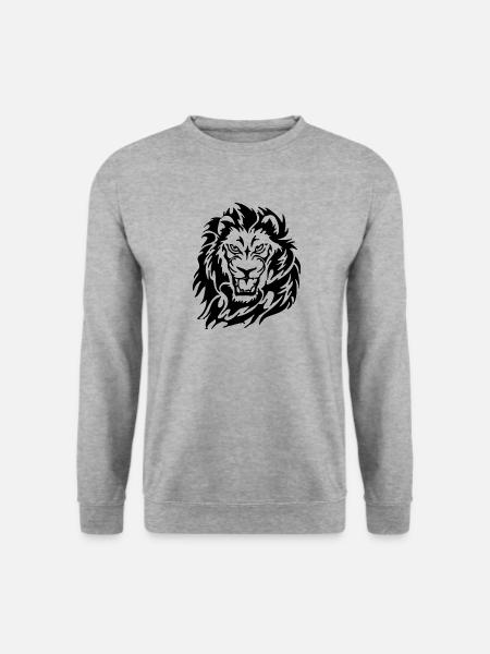 Angry Lion - Unisex Sweatshirt - salt & pepper