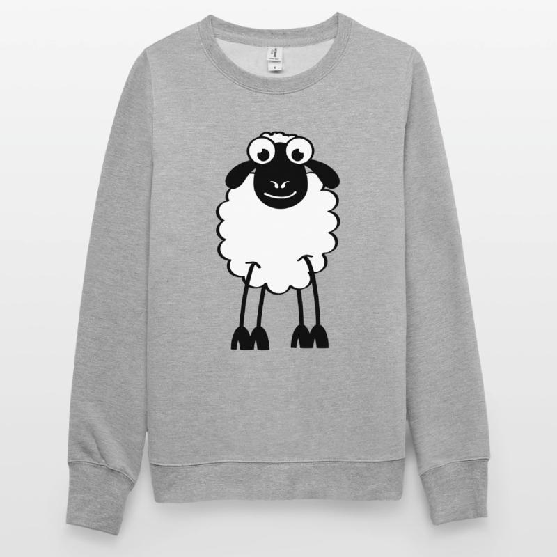 Schafe, weiße oder schwarze Schafe. Träumen oder schlafen Unisex Pullover