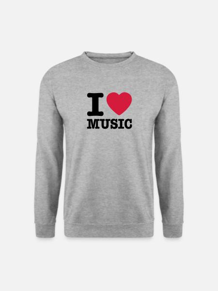 I love music EN - Unisex Sweatshirt - salt & pepper