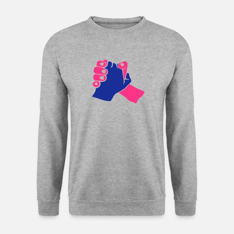 Handgriff Hand 1206 - Unisex Pullover - Weißgrau meliert
