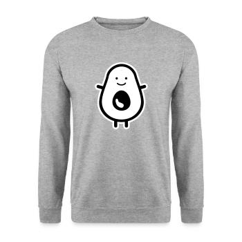 avocat - Sweat-shirt Unisexe - gris chiné - Devant - Alina (178cm) & Michal (187cm)