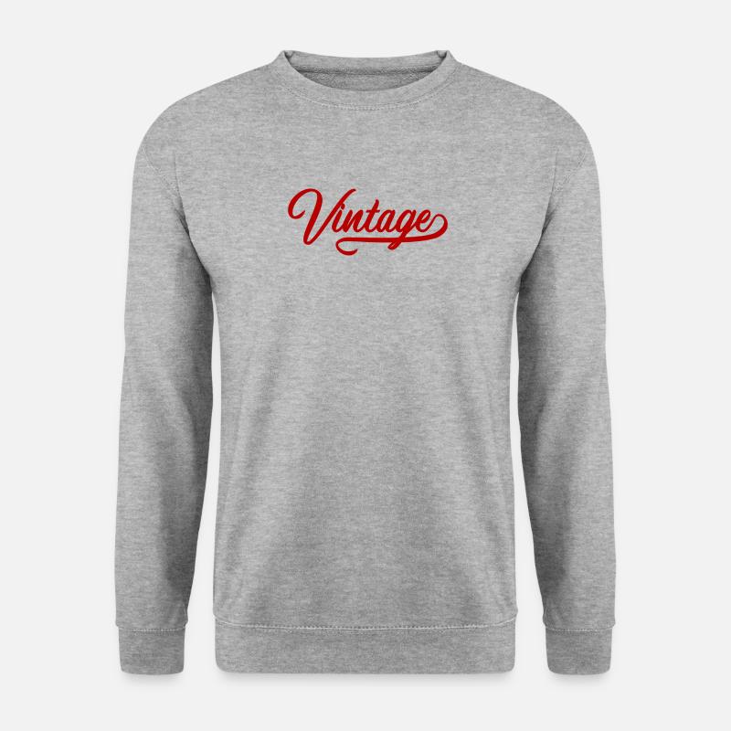 Vintage - Sweat-shirt Unisexe - gris chiné