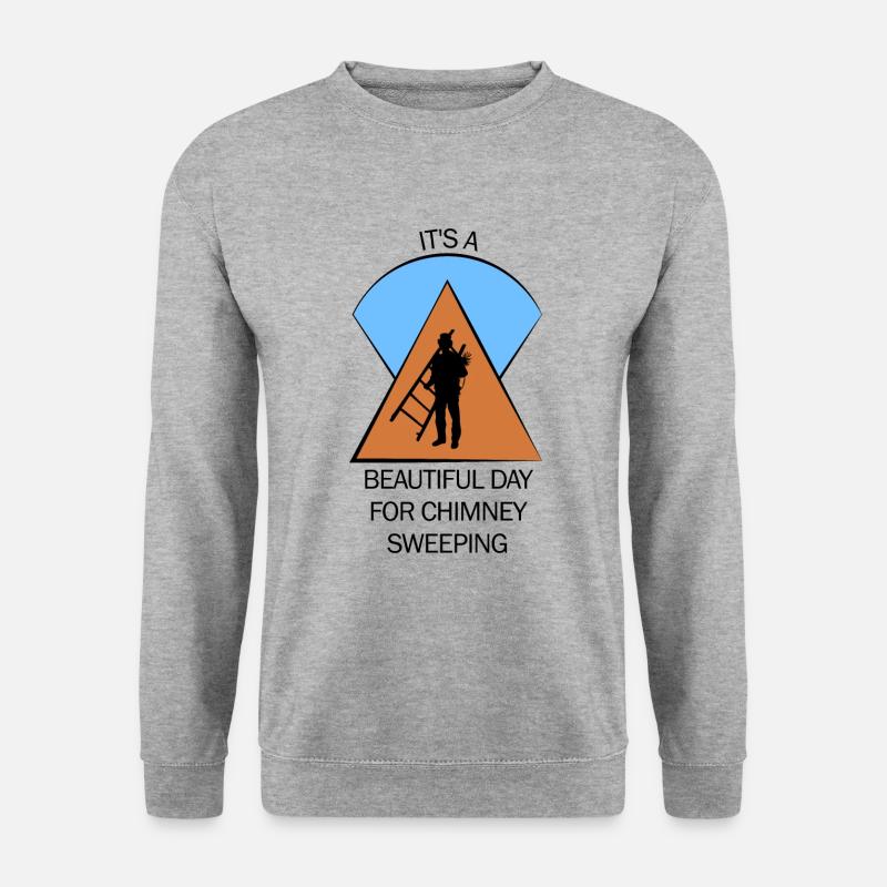 Schornsteinfeger Schlotfeger - Unisex Pullover - Weißgrau meliert