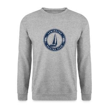 Lymington voilier - Sweat-shirt Unisexe - gris chiné - Devant - Alina (178cm) & Michal (187cm)