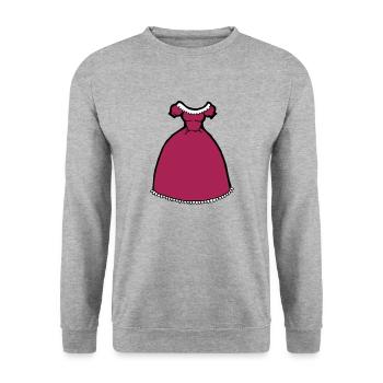 Ball Gown Comic Girl Princess Gift Women - Unisex Sweatshirt - salt & pepper - Front - Alina (178cm) & Michal (187cm)