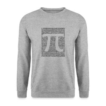 PI - Sweat-shirt Unisexe - gris chiné - Devant - Alina (178cm) & Michal (187cm)