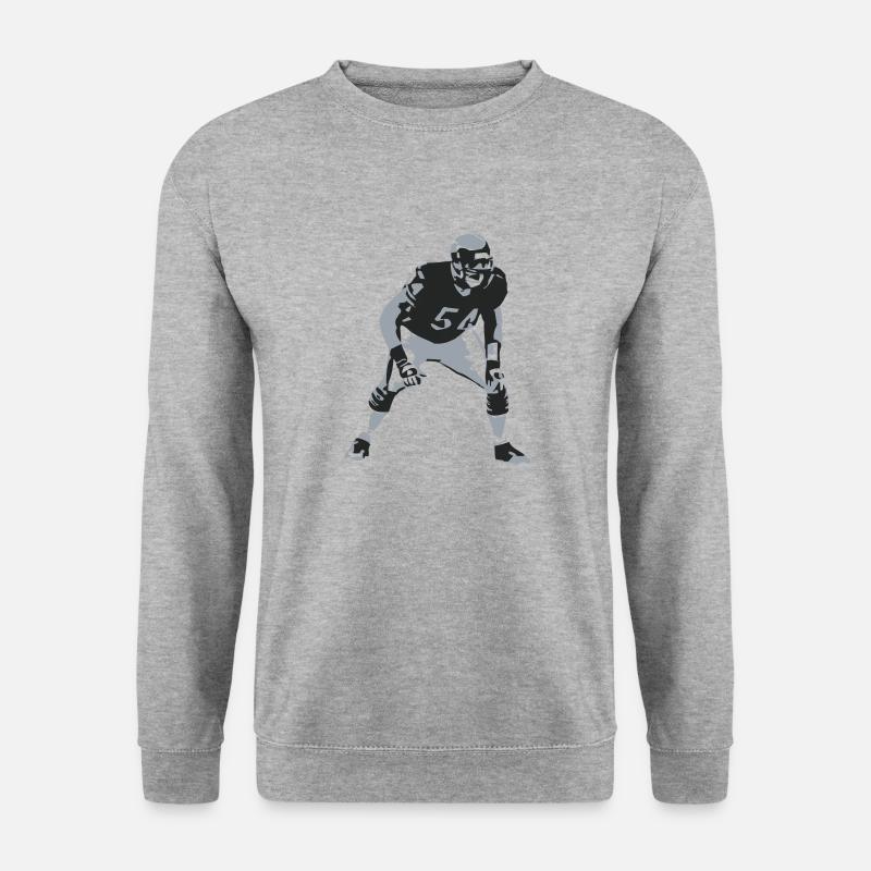 Linebacker - Unisex Pullover - Weißgrau meliert