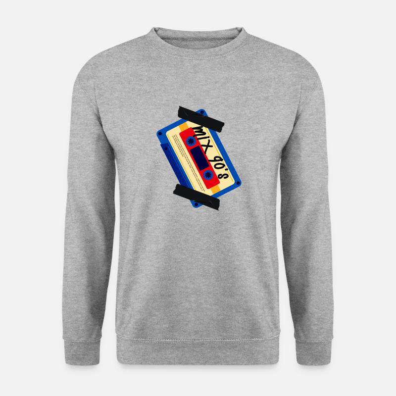 Mix der 90er Jahre - Unisex Pullover - Weißgrau meliert