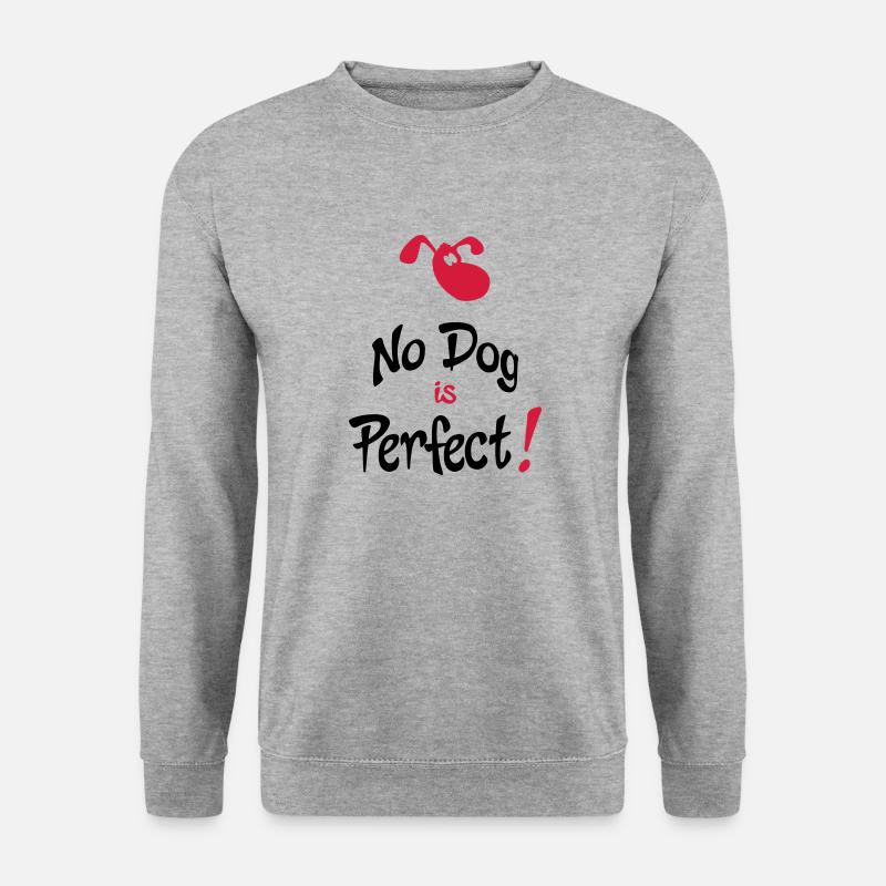 humor hund - Unisex Pullover - Weißgrau meliert