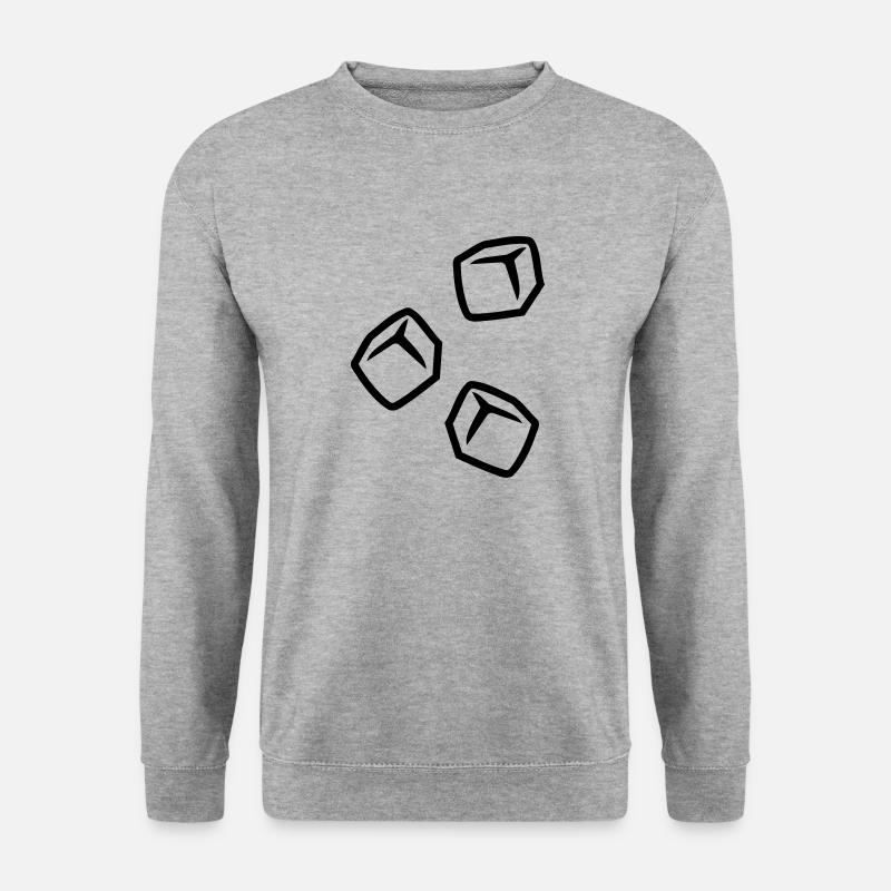 Eiswürfel - Unisex Pullover - Weißgrau meliert