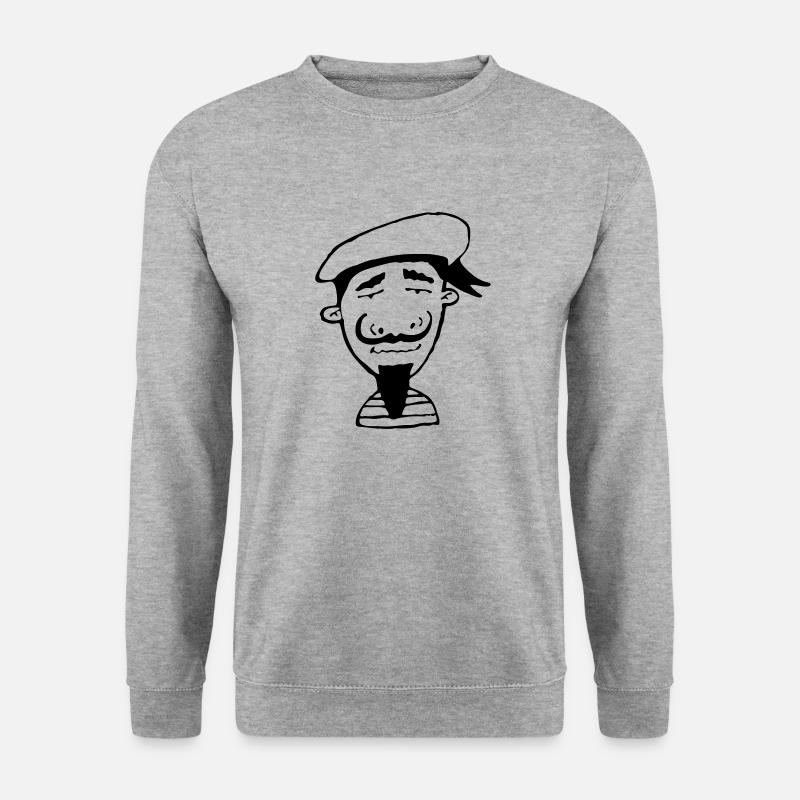 Matrose - Unisex Pullover - Weißgrau meliert
