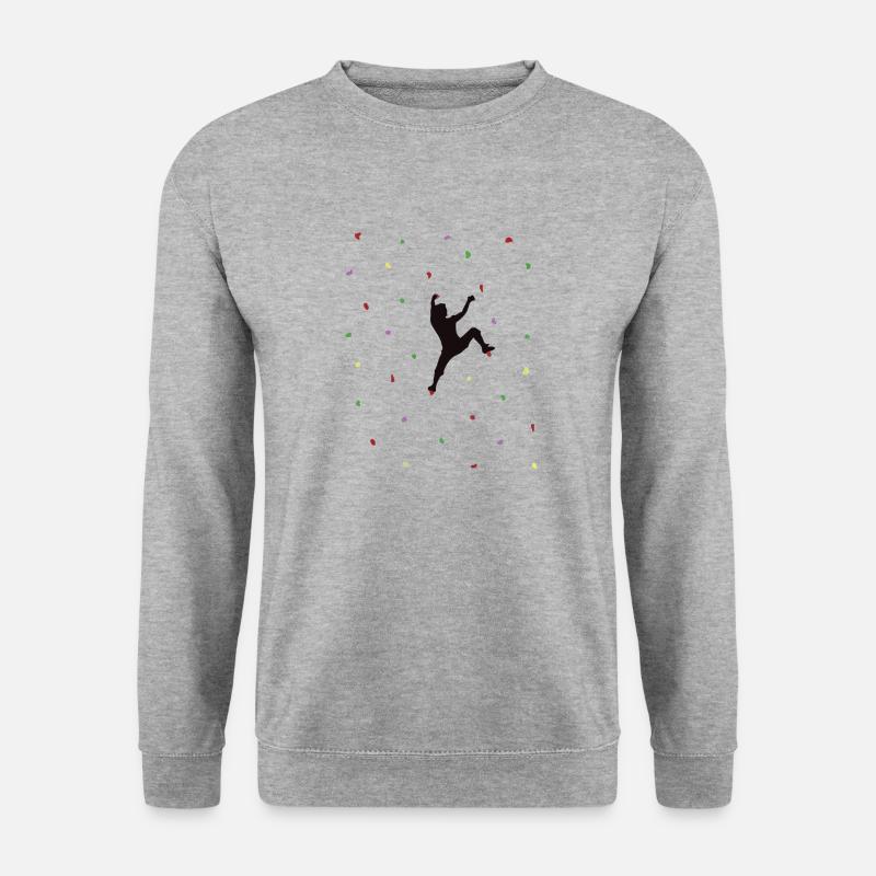 Bouldering climbing climbing - Unisex Sweatshirt - salt & pepper