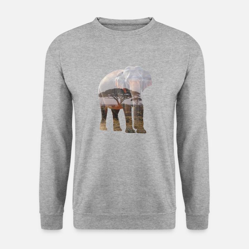 elephant - Unisex Sweatshirt - salt & pepper
