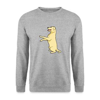 Golden Labrador Dogs & Puppys - Unisex Sweatshirt - salt & pepper - Front - Alina (178cm) & Michal (187cm)