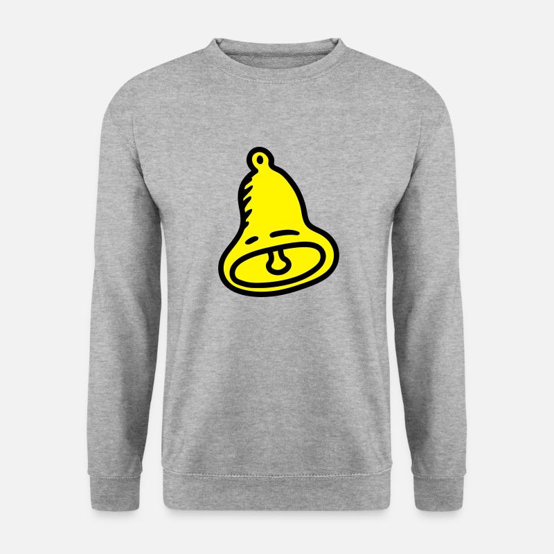 Glocke - Unisex Pullover - Weißgrau meliert
