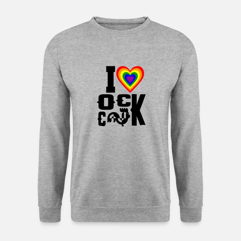 LGBT Gay Pride - Unisex Pullover - Weißgrau meliert