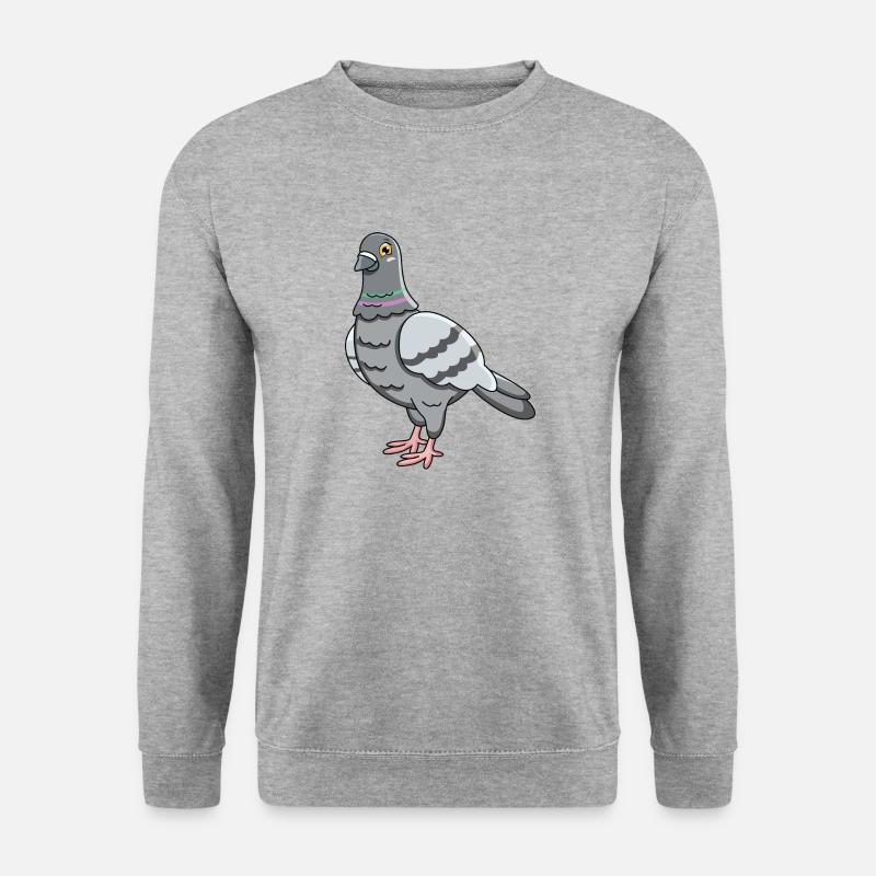 Taube - Unisex Pullover - Weißgrau meliert