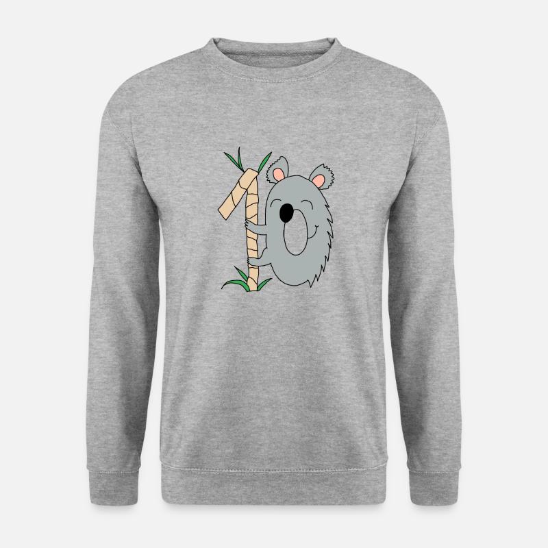 Koala 10 - Unisex Pullover - Weißgrau meliert