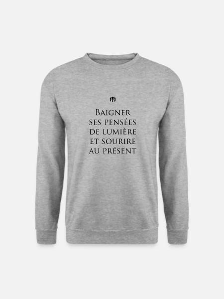 sourire - Sweat-shirt Unisexe - gris chiné