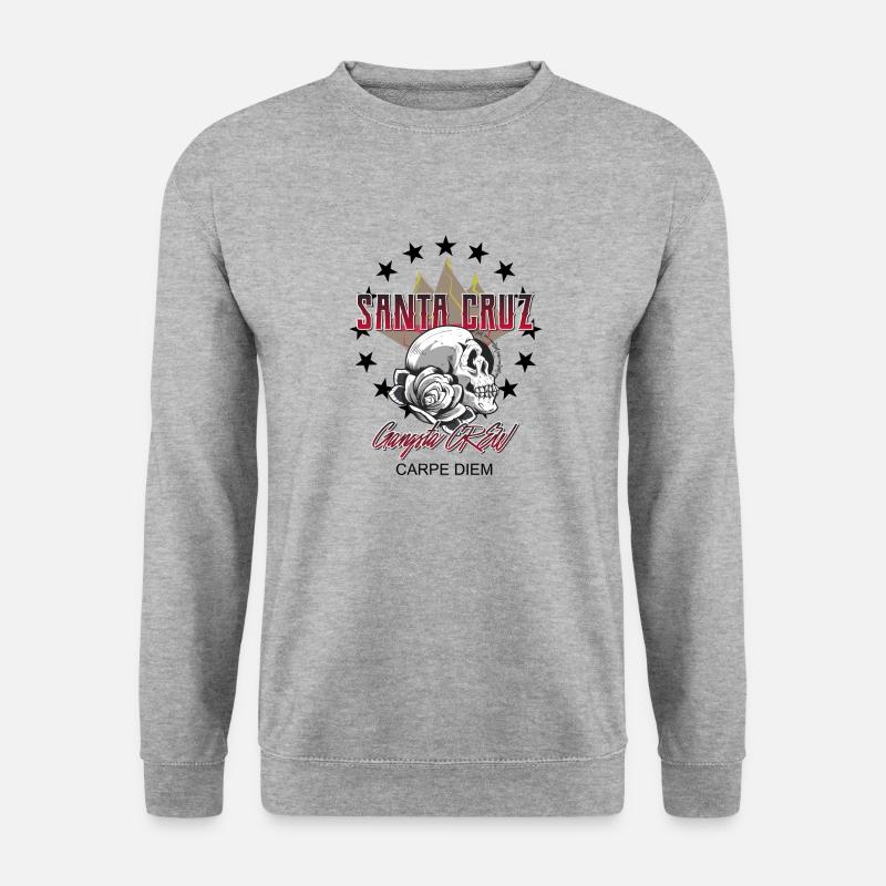 santa cruz carpe diem - Unisex Pullover - Weißgrau meliert