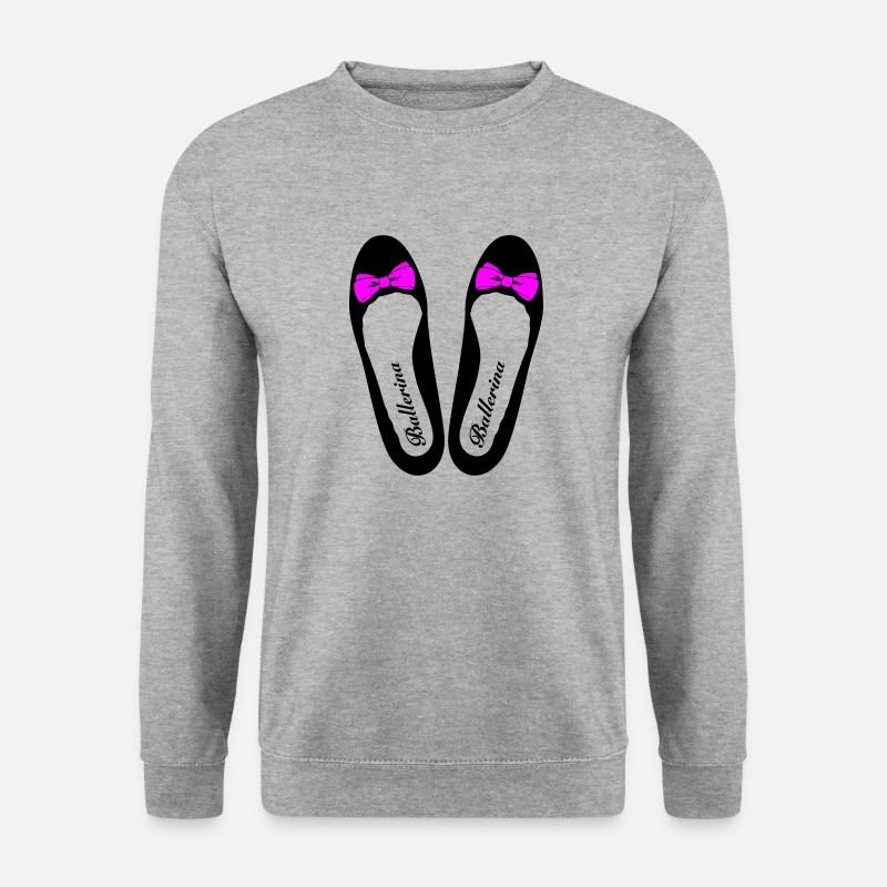 Ballerina 3 - Unisex Pullover - Weißgrau meliert