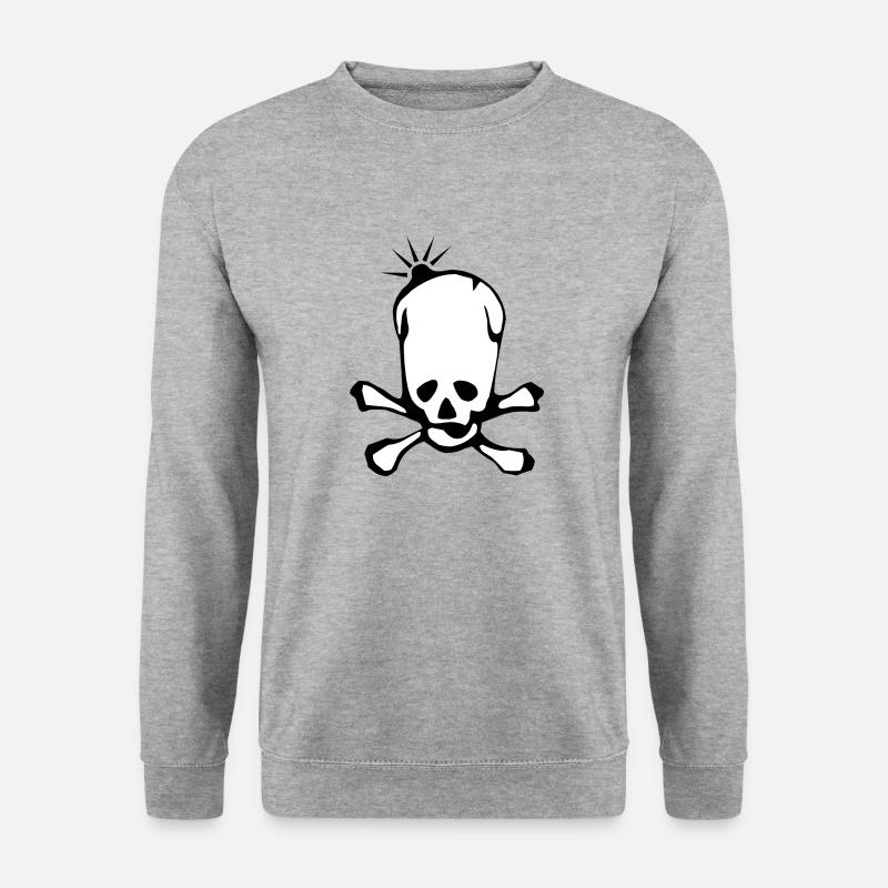 Schlechter Tag - Unisex Pullover - Weißgrau meliert