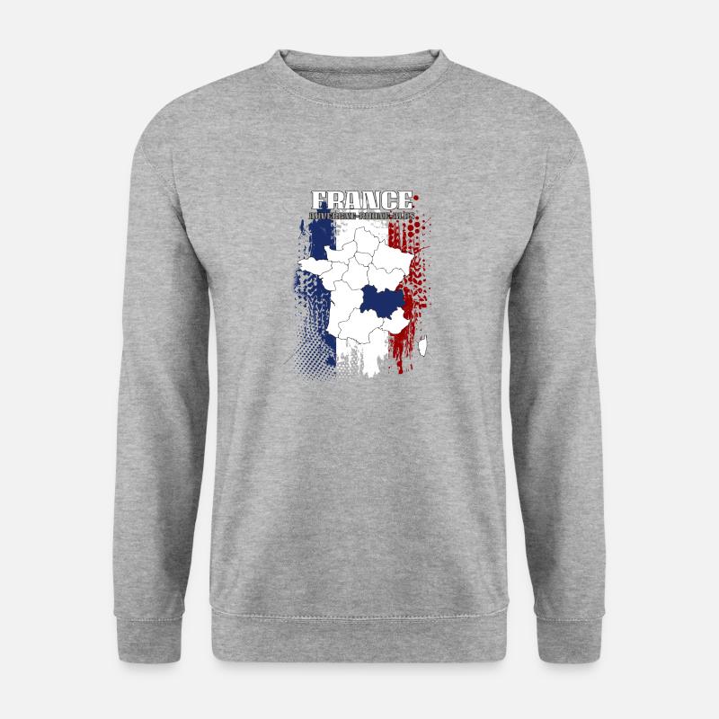 Auvergne Rhone Alps - Unisex Pullover - Weißgrau meliert