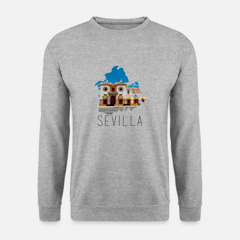 Maestranza von Sevilla. - Unisex Pullover - Weißgrau meliert