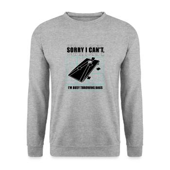 Sacs à lancer Busy Sack Toss Hobby Sports - Sweat-shirt Unisexe - gris chiné - Devant - Alina (178cm) & Michal (187cm)