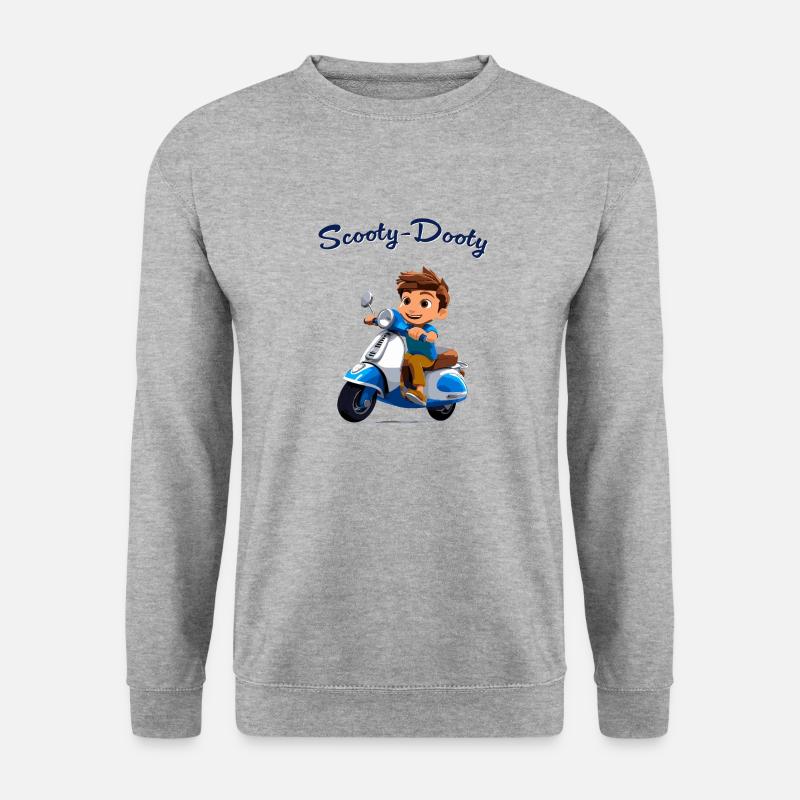 Scooter Junge - Unisex Pullover - Weißgrau meliert