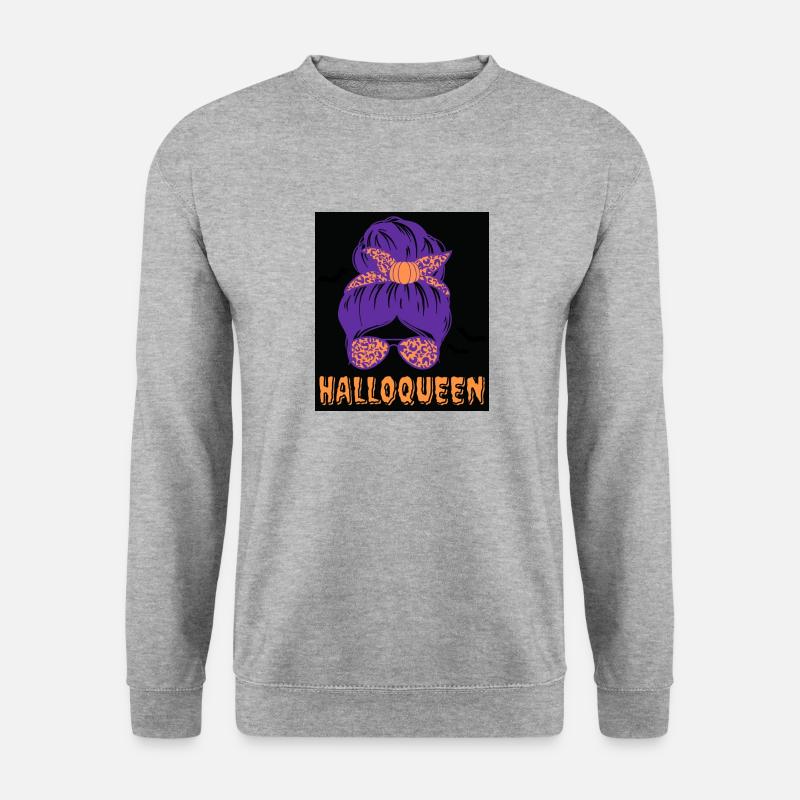 Halloqueen - Unisex Pullover - Weißgrau meliert