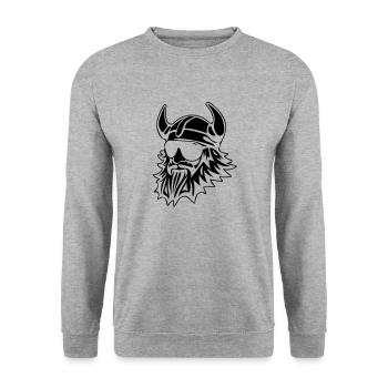Viking - Unisex Sweatshirt - salt & pepper - Front - Alina (178cm) & Michal (187cm)