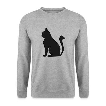 Eichsfelderlandkind - Unisex Pullover - Weißgrau meliert - Vorne - Alina (178cm) & Michal (187cm)