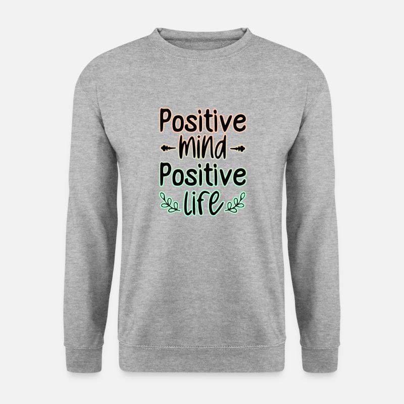 Positive Mind 🍀 - Unisex Sweatshirt - salt & pepper