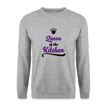 Cadeaux amusants pour les femmes qui aiment cuisiner - Sweat-shirt Unisexe - gris chiné - Devant - Alina (178cm) & Michal (187cm)