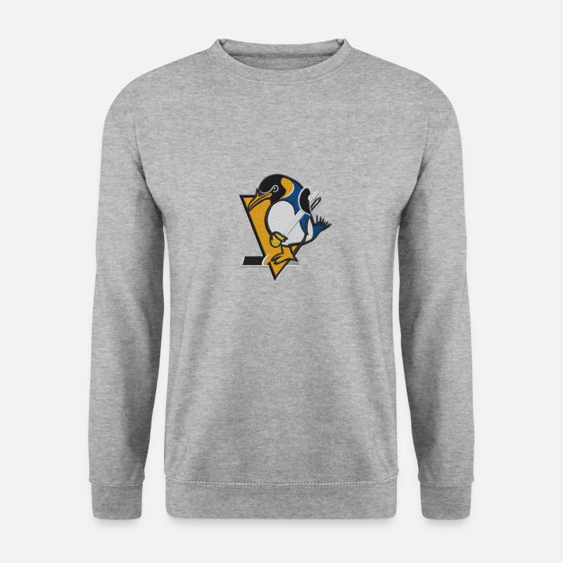 Penguin embroidered with thread - Unisex Sweatshirt - salt & pepper