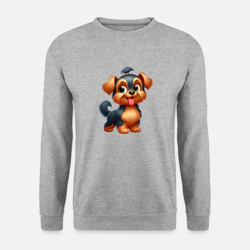 Yorkshire - Unisex Pullover - Weißgrau meliert