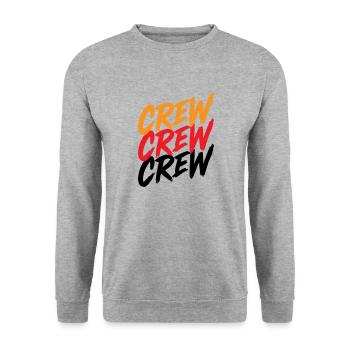 équipage - Sweat-shirt Unisexe - gris chiné - Devant - Alina (178cm) & Michal (187cm)