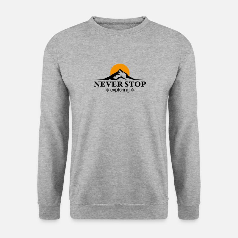 Geschenke für Abenteurer - Unisex Pullover - Weißgrau meliert
