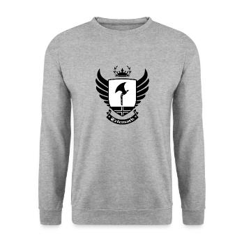 Telemark Norwegen - Unisex Pullover - Weißgrau meliert - Vorne - Alina (178cm) & Michal (187cm)