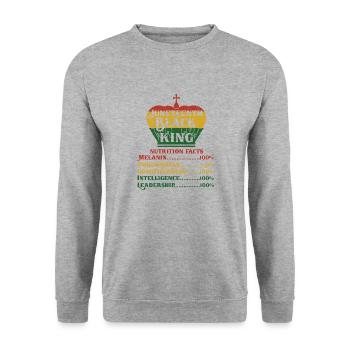 Juneteenth Black History Day Pride Gift - Unisex Sweatshirt - salt & pepper - Front - Alina (178cm) & Michal (187cm)