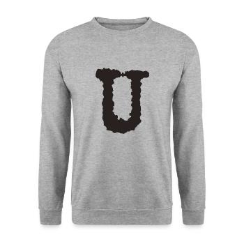 U - Sweat-shirt Unisexe - gris chiné - Devant - Alina (178cm) & Michal (187cm)