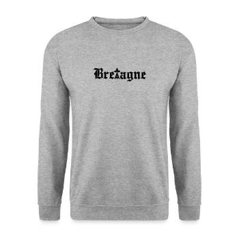 Bretagne - Sweat-shirt Unisexe - gris chiné - Devant - Alina (178cm) & Michal (187cm)