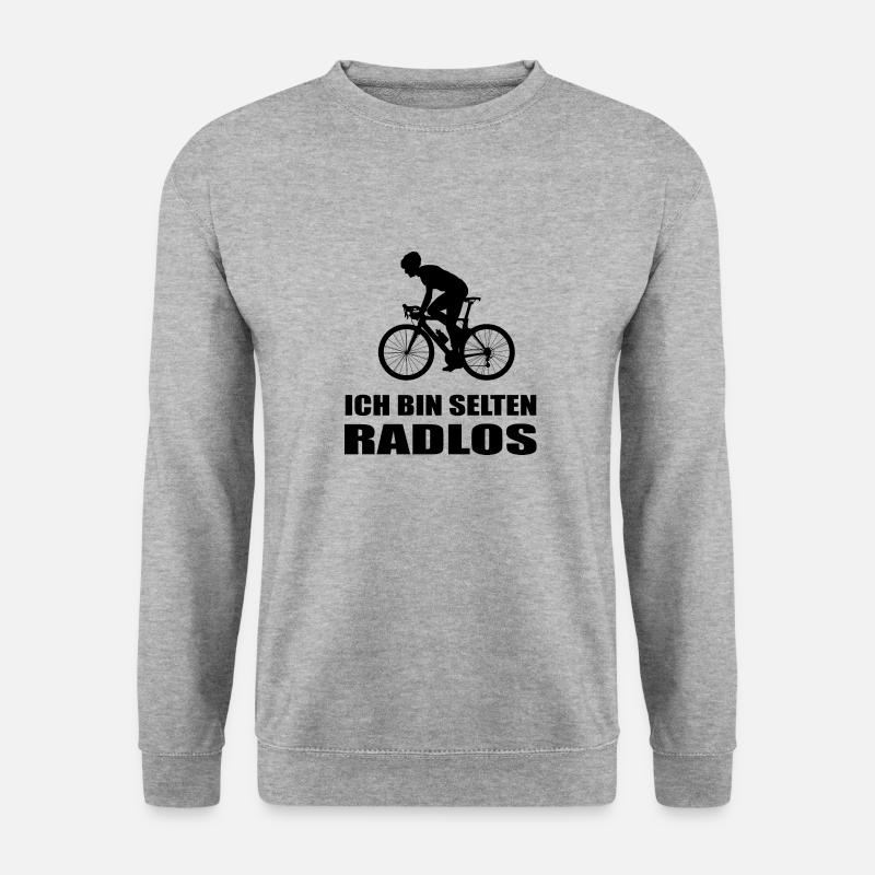 Fahrrad - Unisex Pullover - Weißgrau meliert