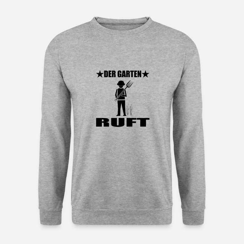 Garten - Unisex Pullover - Weißgrau meliert