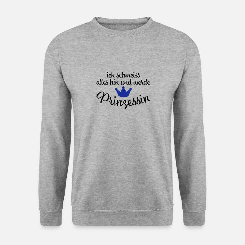 Lustige Sprüche - Unisex Pullover - Weißgrau meliert