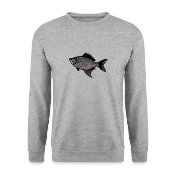 Red Drummer Fish (sébaste) - Sweat-shirt Unisexe - gris chiné - Devant - Alina (178cm) & Michal (187cm)
