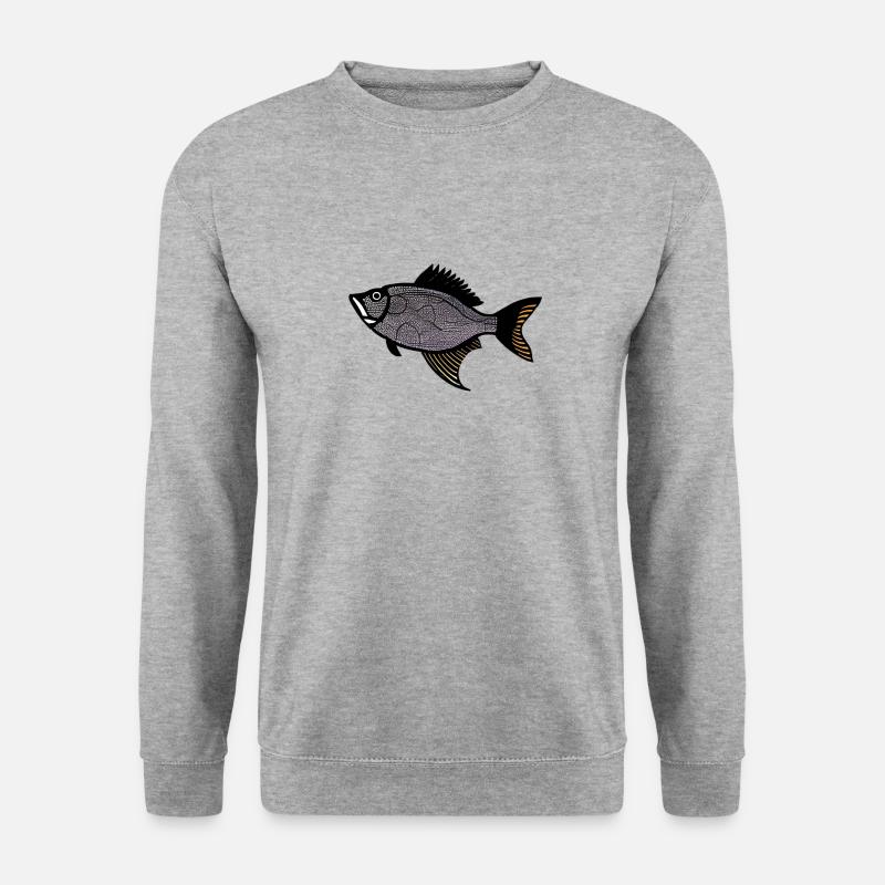 Red Drummer Fish (Redfish) - Unisex Sweatshirt - salt & pepper